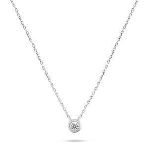 Brilio Silver Elegantní stříbrný náhrdelník se zirkonem NCL86W obraz