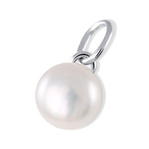 Brilio Silver Elegantní stříbrný přívěsek se syntetickou perlou 448 001 00596 04 obraz