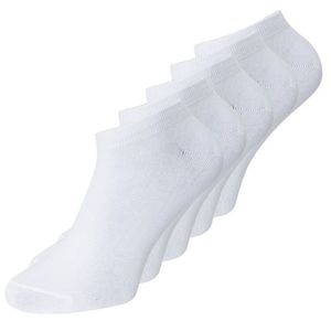 Jack&Jones 5 PACK - pánské ponožky JACDONGO 12120278 White obraz