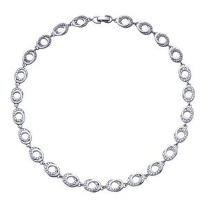 CRYSTalp Luxusní náhrdelník s krystaly Orbita 12210.R obraz