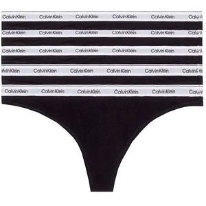 Calvin Klein 5 PACK - dámská tanga PLUS SIZE QD5221E-UB1-plus-size XXL obraz
