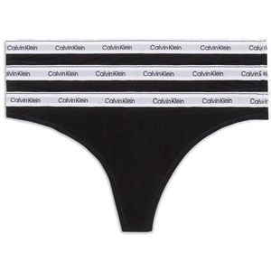 Calvin Klein 3 PACK - dámská tanga PLUS SIZE QD5209E-UB1-plus-size XXL obraz