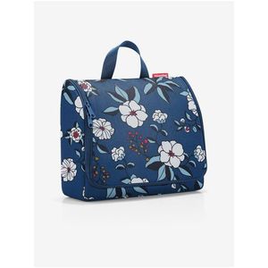 Modrá dámská květovaná kosmetická taška Reisenthel Toiletbag XL Garden Blue obraz
