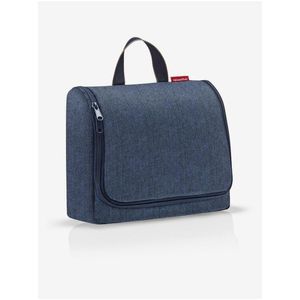 Tmavě mdorá kosmetická taška Reisenthel Toiletbag XL Herringbone Dark Blue obraz