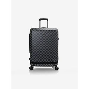 Šedo-černý kostkovaný cestovní kufr Heys EZ Fashion M Checkered obraz