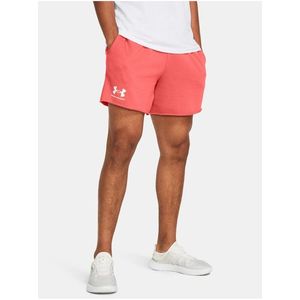 Korálové sportovní kraťasy Under Armour UA Rival Terry 6in Short obraz