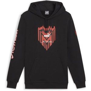 Puma AC MILAN FTBLICONS HOODY Pánská mikina, černá, velikost obraz