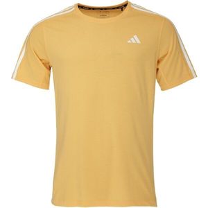 adidas OWN THE RUN 3-STRIPES Pánské běžecké triko, žlutá, velikost obraz
