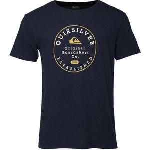 Quiksilver CIRCLE TRIM Pánské tričko, tmavě modrá, velikost obraz