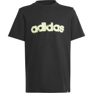 adidas GRAPHIC FOLDED T-SHIRT Dětské triko, černá, velikost obraz