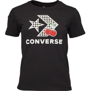 Converse CHERRY STAR CHEVRON INFILL Dámské tričko, černá, velikost obraz