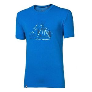 PROGRESS PIONEER TEEPEE Pánské triko s bambusem, modrá, velikost obraz