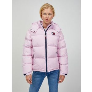 Tommy Jeans Zimní bunda Růžová obraz