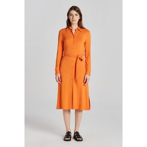 ŠATY GANT SLIM JERSEY SHIRT DRESS oranžová L obraz