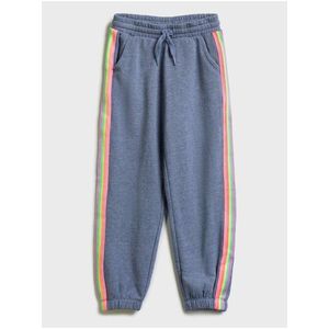 Modré holčičí dětské tepláky GAP Logo joggers slouchy obraz