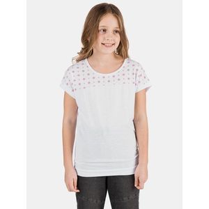 Bílé holčičí vzorované tričko SAM 73 obraz