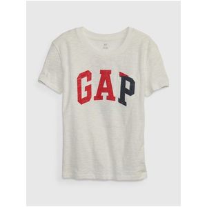 Bílé holčičí tričko organic logo GAP GAP obraz