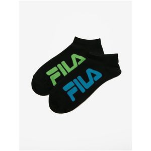 Sada dvou černých dámských ponožek FILA obraz