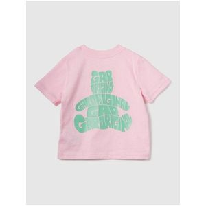Růžové dětské tričko GAP obraz
