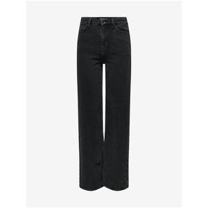 Černé dámské široké džíny JDY Kaja obraz