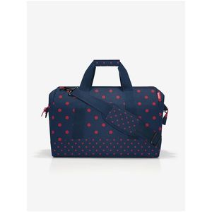 Tmavě modrá dámská puntíkovaná cestovní taška Reisenthel Allrounder L Mixed Dots Red obraz