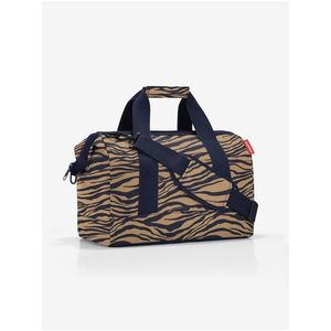 Modro-hnědá dámská cestovní taška se zvířecím vzorem Reisenthel Allrounder M Sumatra obraz