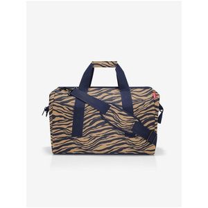 Modro-hnědá dámská cestovní taška se zvířecím vzorem Reisenthel Allrounder L Sumatra obraz