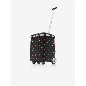 Černý puntíkovaný nákupní vozík na kolečkách Reisenthel Carrycruiser Plus Dots obraz