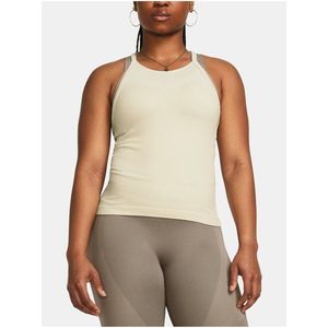 Krémové sportovní tílko Under Armour Vanish Elite Seamless Tank obraz