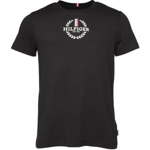 Tommy Hilfiger GLOBAL STRIPE WREATH Pánské triko, černá, velikost obraz