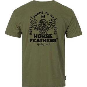 Horsefeathers WHEEL Pánské tričko, khaki, velikost obraz