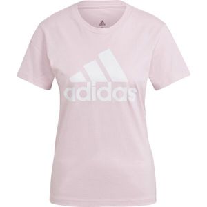 adidas LOUNGEWEAR ESSENTIALS LOGO Dámské triko, růžová, velikost obraz