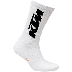 KTM SOCKS LONG Pánské ponožky, bílá, velikost obraz