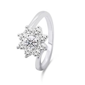 Brilio Silver Krásný stříbrný prsten se zirkony RI053W 54 mm obraz