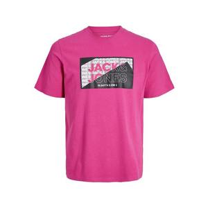 Jack&Jones Pánské triko JCOLOGAN Standard Fit 12242492 pink yarrow M obraz