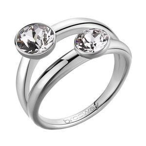 Brosway Výrazný ocelový prsten s krystaly Affinity BFF174 52 mm obraz