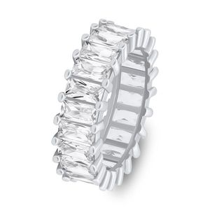 Brilio Silver Třpytivý stříbrný prsten s čirými zirkony RI087W 56 mm obraz