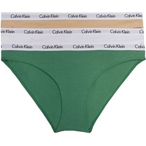 Calvin Klein 3 PACK - dámské kalhotky Bikini QD3588E-BP4 XS obraz