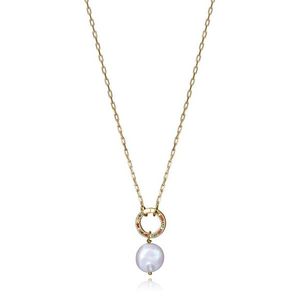 Viceroy Třpytivý pozlacený náhrdelník s perlou Elegant 13180C100-99 obraz