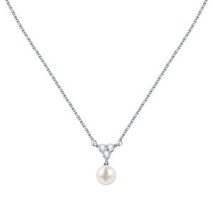 Morellato Půvabný stříbrný náhrdelník s perlou Perla SAER50 obraz