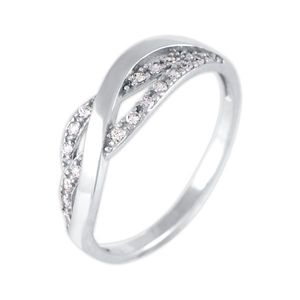 Brilio Silver Okouzlující stříbrný prsten se zirkony 426 001 00504 04 53 mm obraz