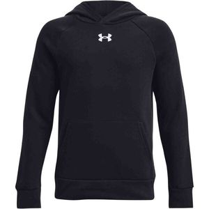 Under Armour RIVAL FLEECE HOODIE Chlapecká mikina, černá, velikost obraz