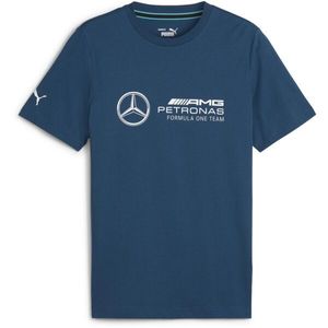 Puma MERCEDES-AMG PETRONAS F1 ESSENTIALS LOGO TEE Pánské triko, modrá, velikost obraz