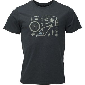Pánské STYLE tričko s potiskem tmavě šedé obraz