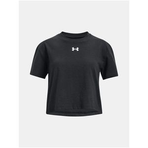 Černé holčičí crop top tričko Under Armour Sportstyle obraz