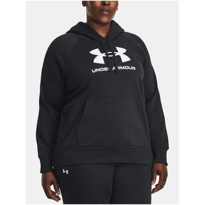 Černá mikina Under Armour UA Rival Fleece Logo Hoodie& obraz