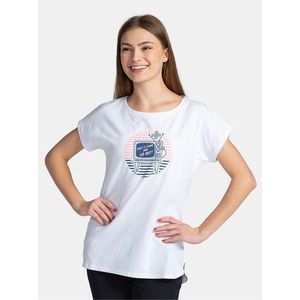 Bílé dámské tričko s potiskem Kilpi NELLIM obraz