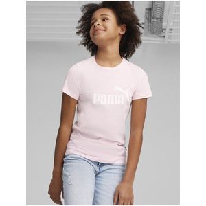 Světle růžové holčičí tričko Puma ESS Logo Tee obraz