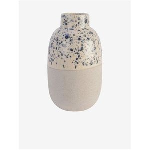 Béžová vzorovaná keramická váza Kaemingk obraz