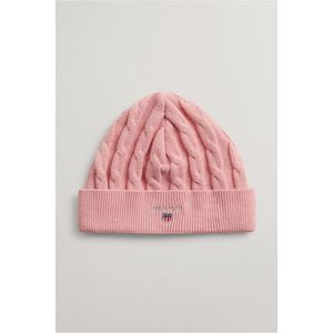 ČEPICE GANT D1. COTTON CABLE BEANIE růžová None obraz